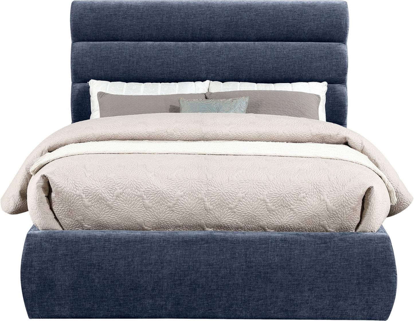 Adam - Chenille Fabric Bed With 52 Headboard
