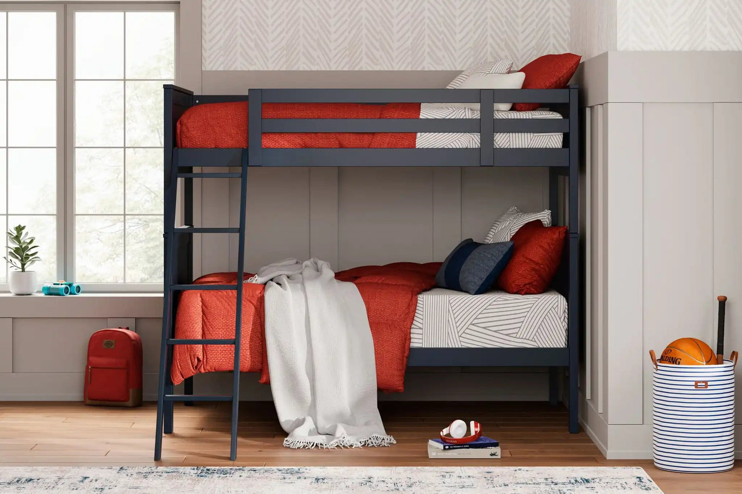 Nextonfort - Bunk Bed, Twin over Twin, Blue