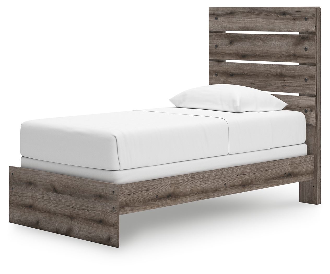 Graystorm - Panel Bed, Twin, Dark Gray