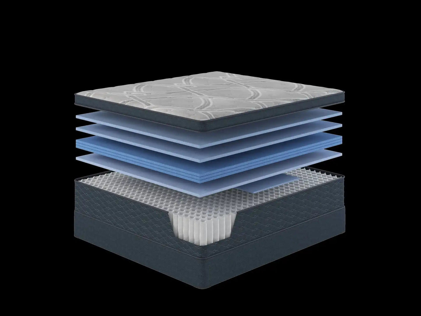 Restonic - ComfortCare Hybrid CosmoRest Euro, Twin, Gray