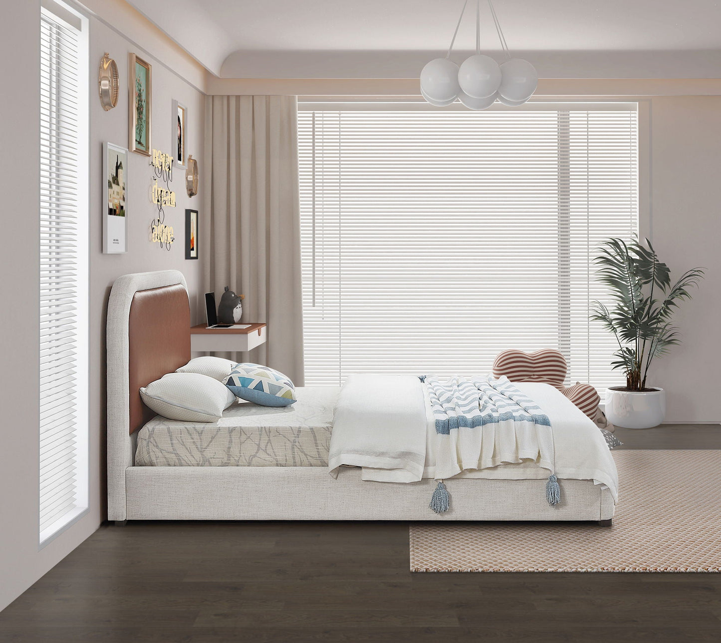 Blake - Bed, King, Beige