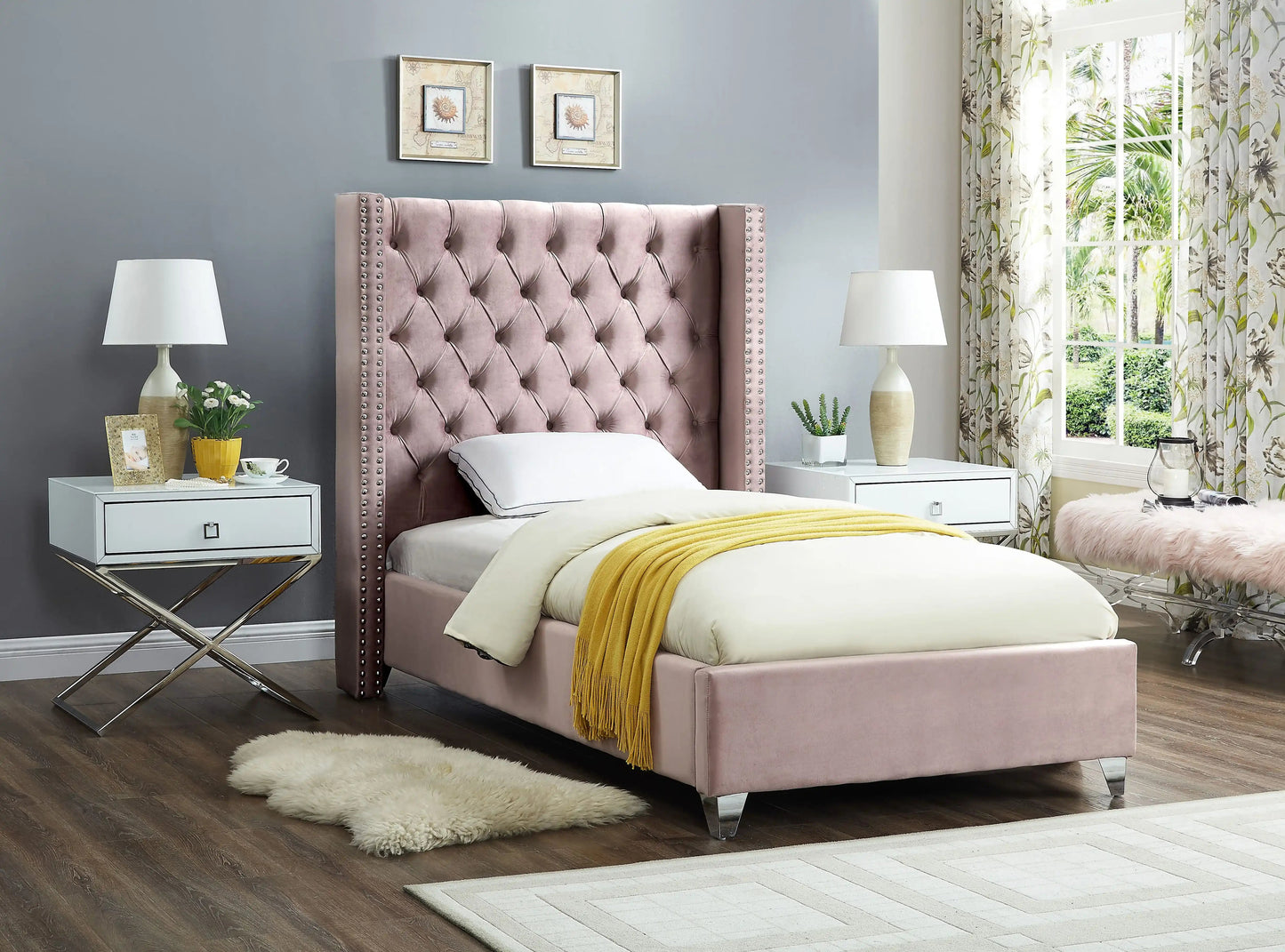 Aiden - Bed, King, Beige