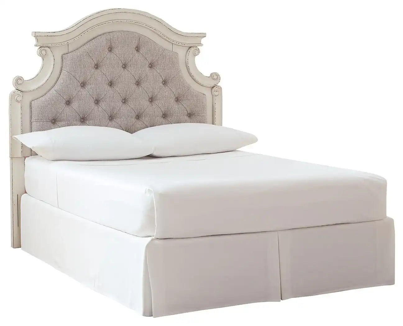 Realyn - Full UPH Panel Headboard - Chipped White