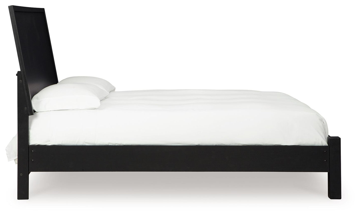 Danziar - Panel Bed With Low Footboard, King, Black