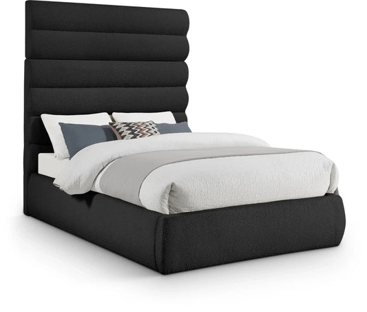 Adam - Boucle Fabric Bed With 70.5 Headboard