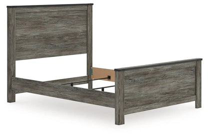 Frandern - Panel Bed, Full, Gray