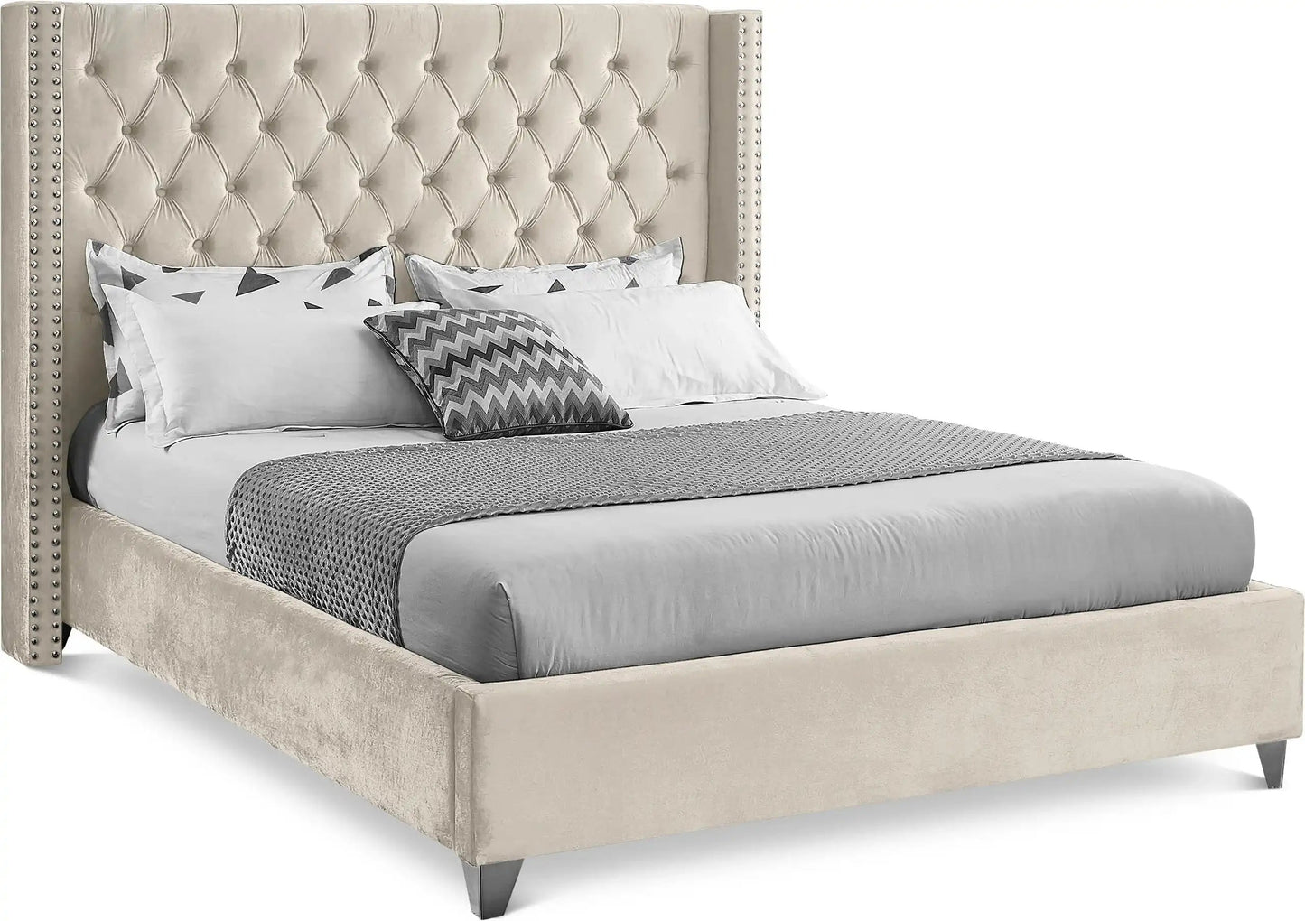 Aiden - Bed, King, Beige