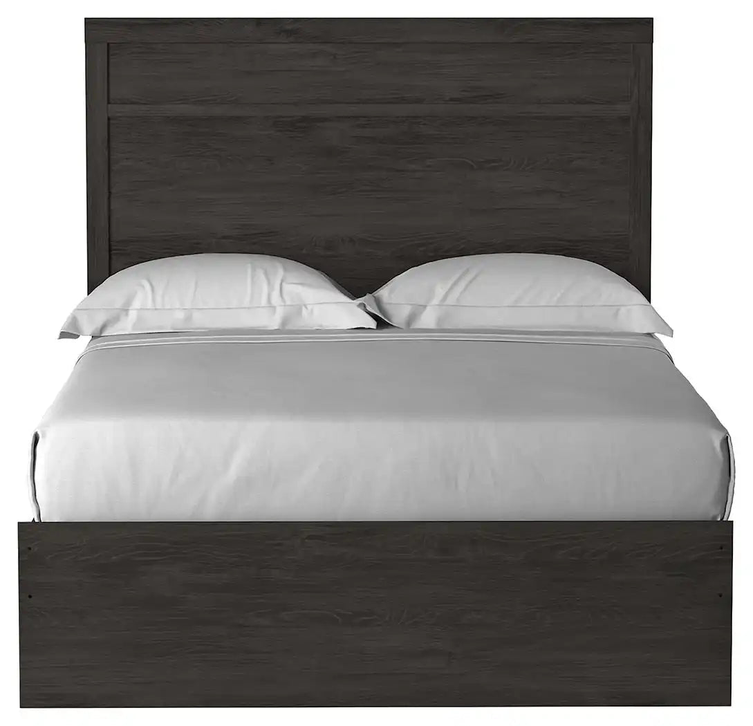 Belachime - Panel Bed, Twin, Dark Gray