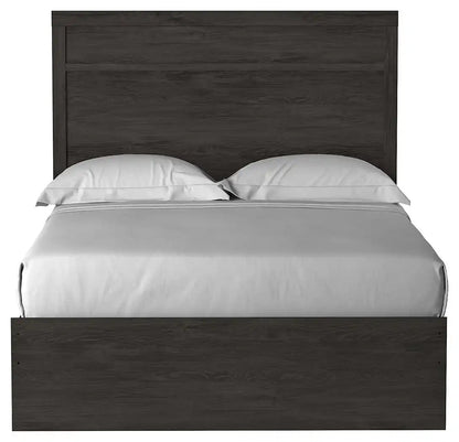Belachime - Panel Bed, Twin, Dark Gray