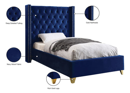 Barolo - Bed, Twin, Blue