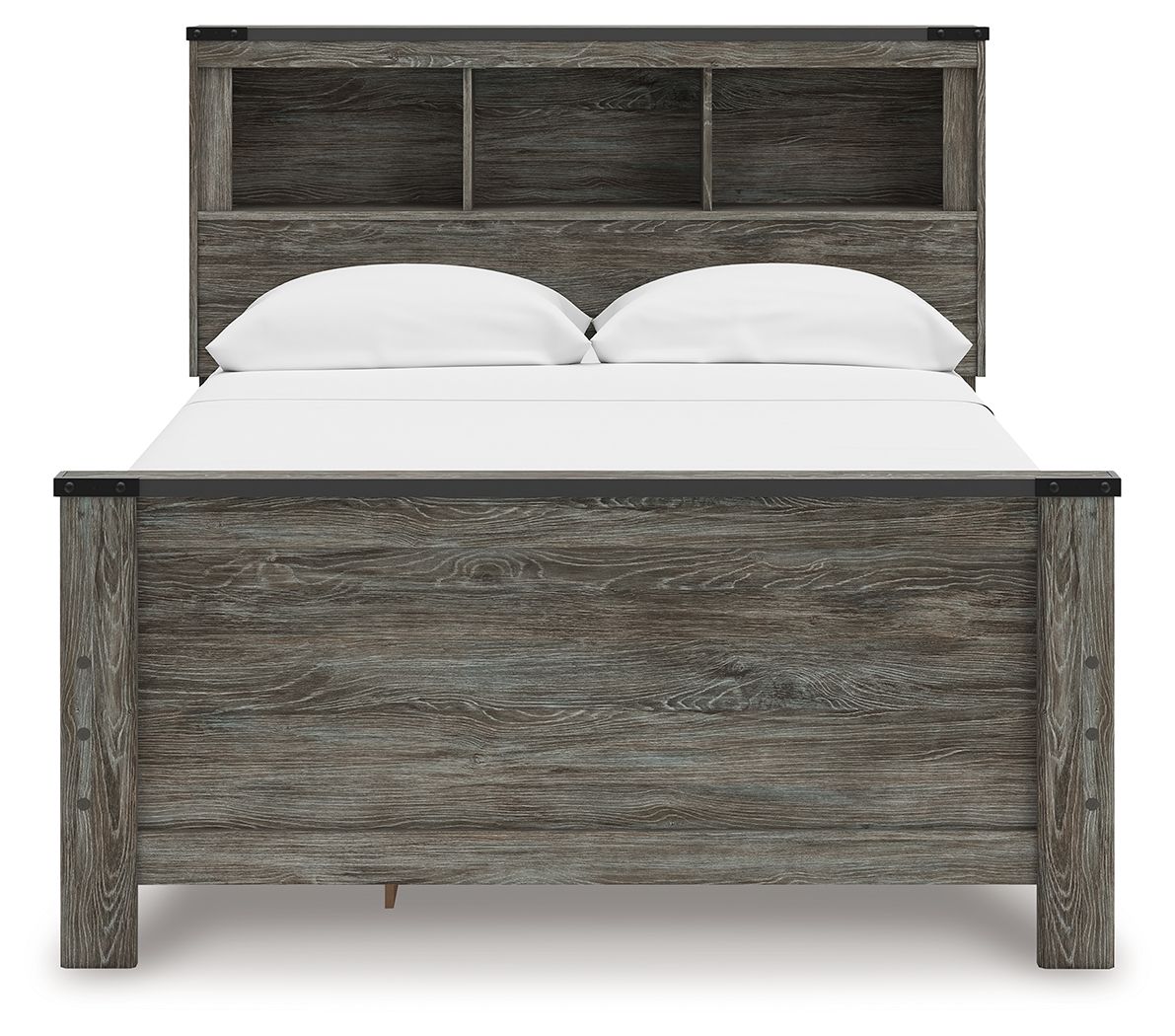 Frandern - Bookcase Panel Bed, Full, Gray