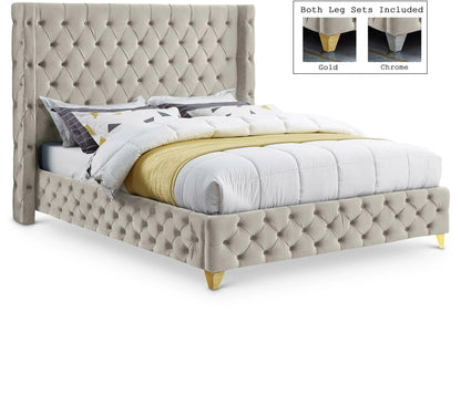 Savan - Bed, Queen, Beige