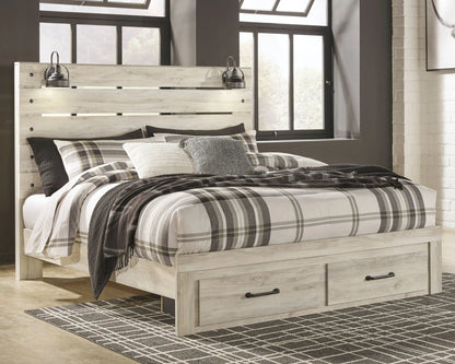 Cambeck - Panel Bed, Twin, Beige