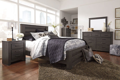 Brinxton - Panel Bed, Queen, Black