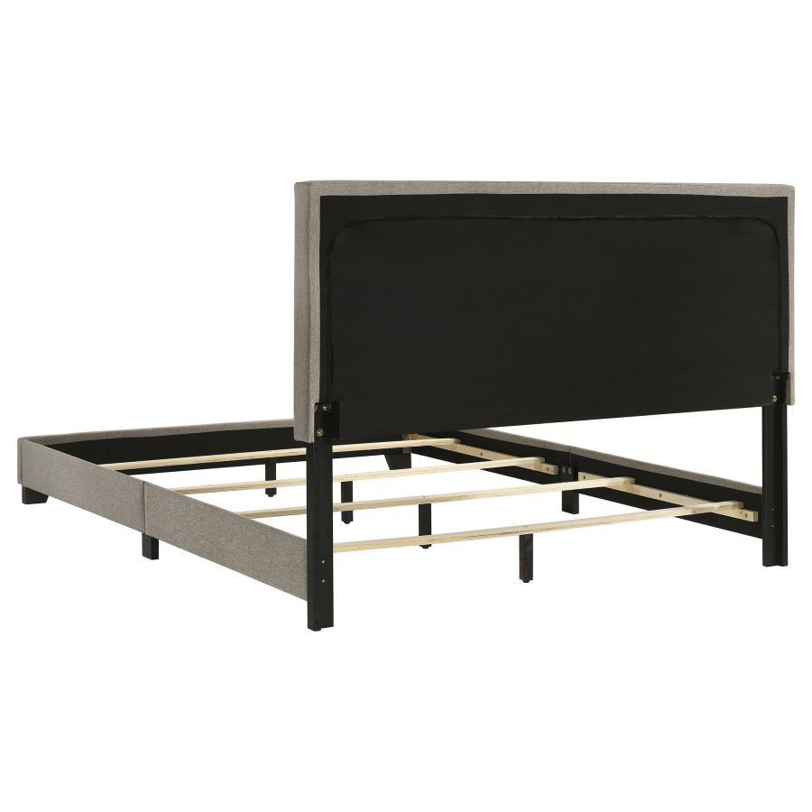Dorian - Upholstered Panel Bed, Full, Black