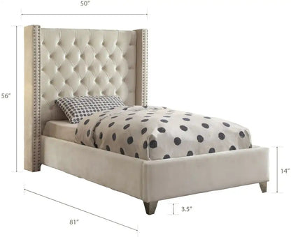 Aiden - Bed, King, Beige