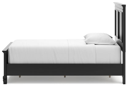 Lanolee - Panel Bed, Queen, Black