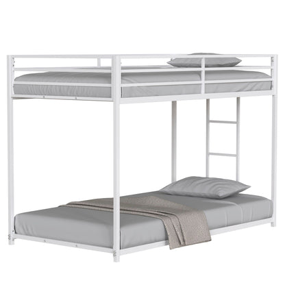 Adam - Metal Bunk Bed, Twin over Full, Black