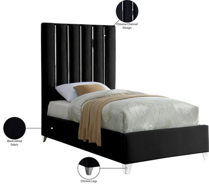 Enzo - Bed, Queen, Dark Gray