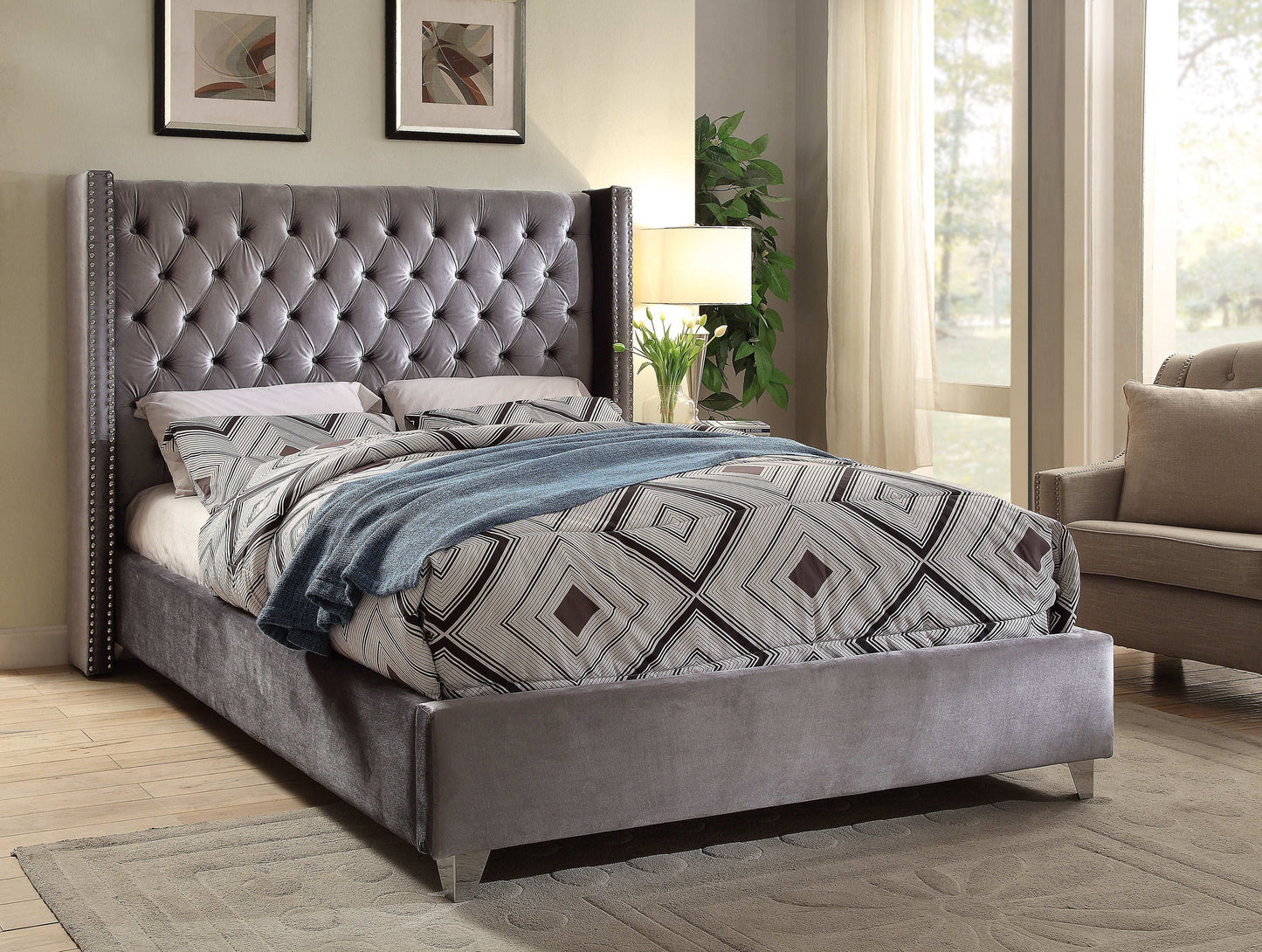Aiden - Bed, King, Beige