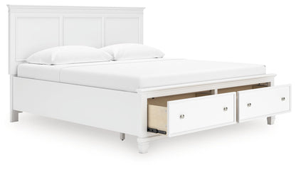 Fortman - Panel Bed, Full, White