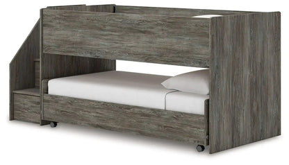 Frandern - Twin Over Twin Loft Bed - Gray