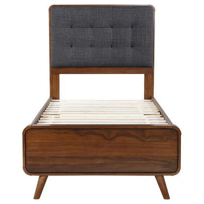 Robyn - Wood Panel Bed, California King, Dark Brown