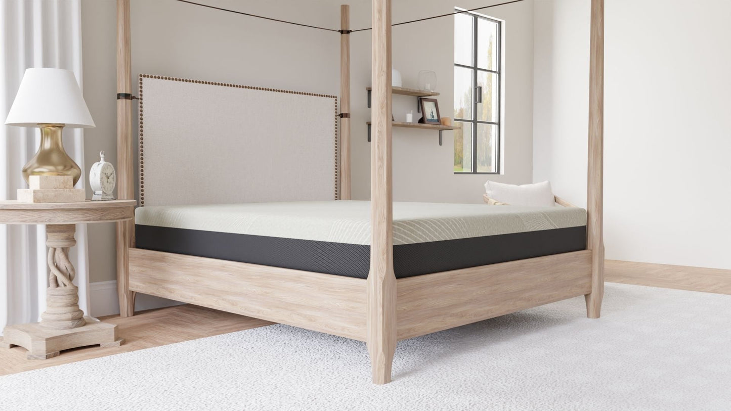 12 Comfort Series Soft Gel Memory Foam Tight Mattress, Twin, Gray