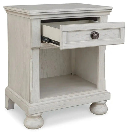 Robbinsdale - One Drawer Night Stand - Antique White
