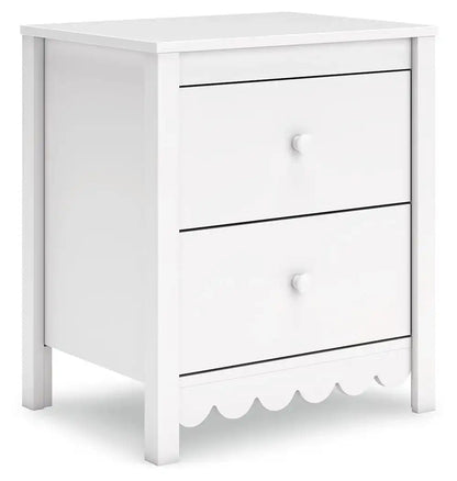 Hallityn - Two Drawer Night Stand - White