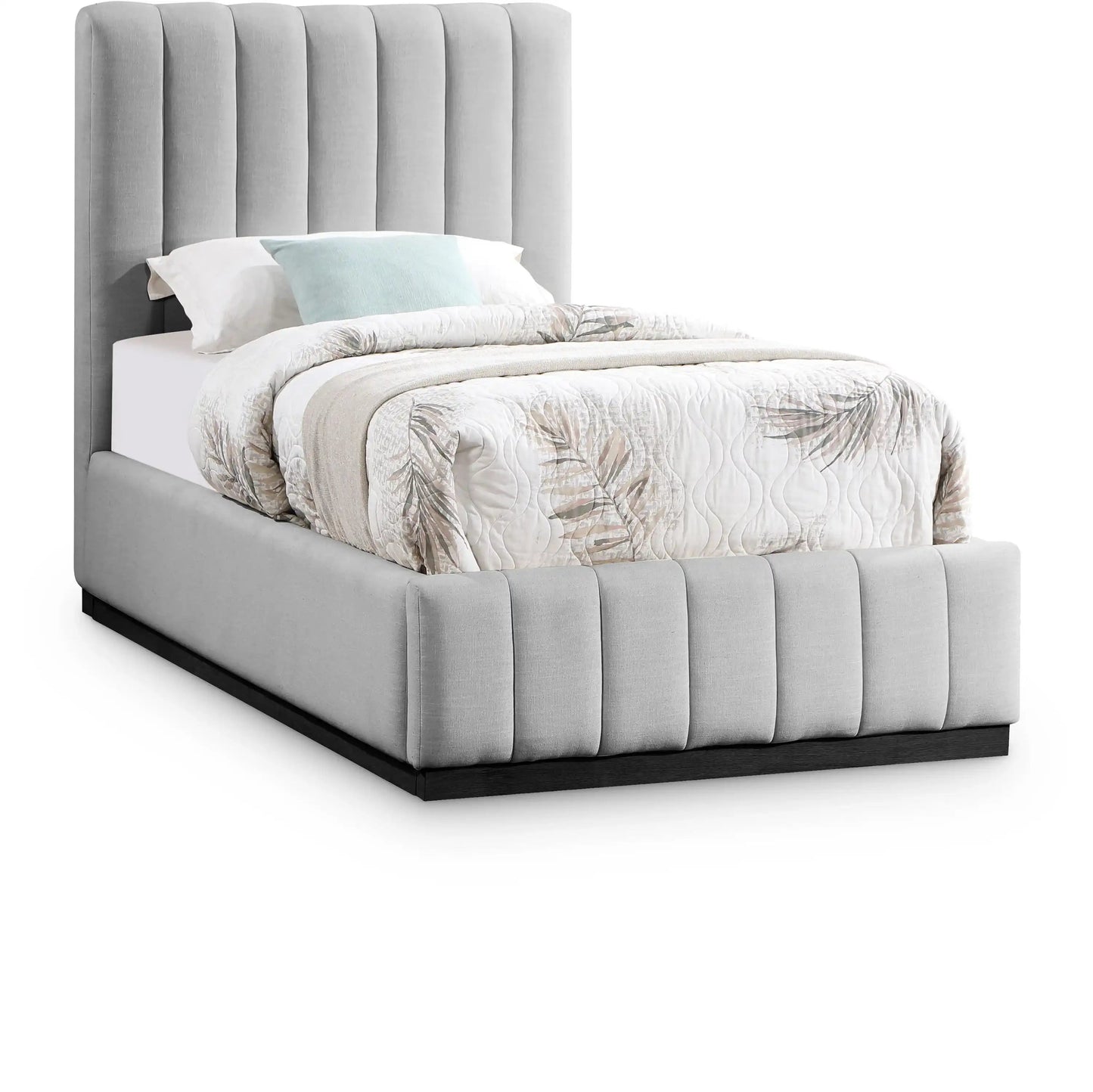 Lucia - Bed, Full, Beige