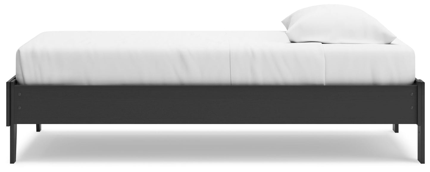 Socalle - Platform Bed, Twin, White