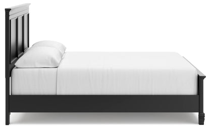 Lanolee - Panel Bed, Queen, Black