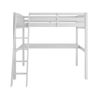 Everest - High Loft Bed With Desk And Storage, Full, Dark Gray
