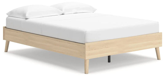 Cabinella - Platform Bed, Full, Beige