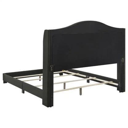 Sonoma - Upholstered Wingback Bed, Full, Dark Gray