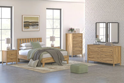 Bermacy - Platform Bedroom Set, Light Brown
