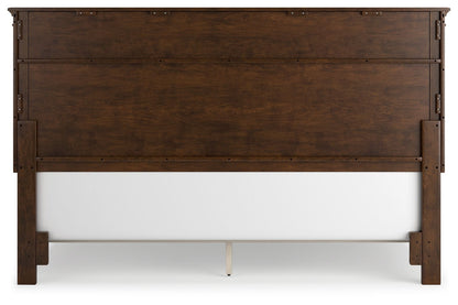 Danabrin - Panel Bed, Twin, Dark Brown