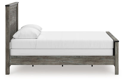 Frandern - Panel Bed, Full, Gray