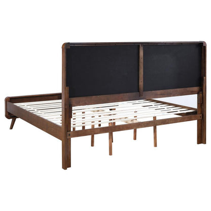 Robyn - Wood Panel Bed, California King, Dark Brown