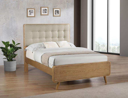 Robyn - Wood Panel Bed, California King, Dark Brown