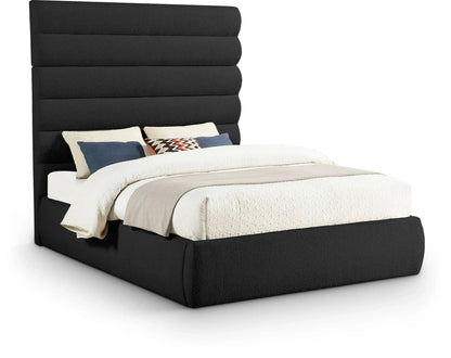 Adam - Boucle Fabric Bed With 70.5 Headboard