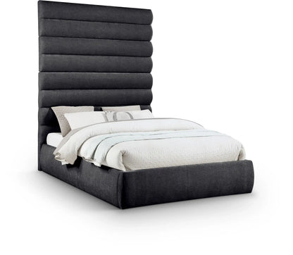 Adam - Chenille Fabric Bed With 89 Headboard
