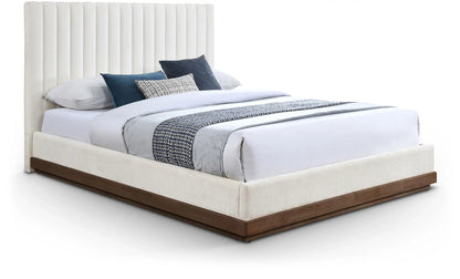 Emmet - Bed - Dark Brown Base, Full, Beige