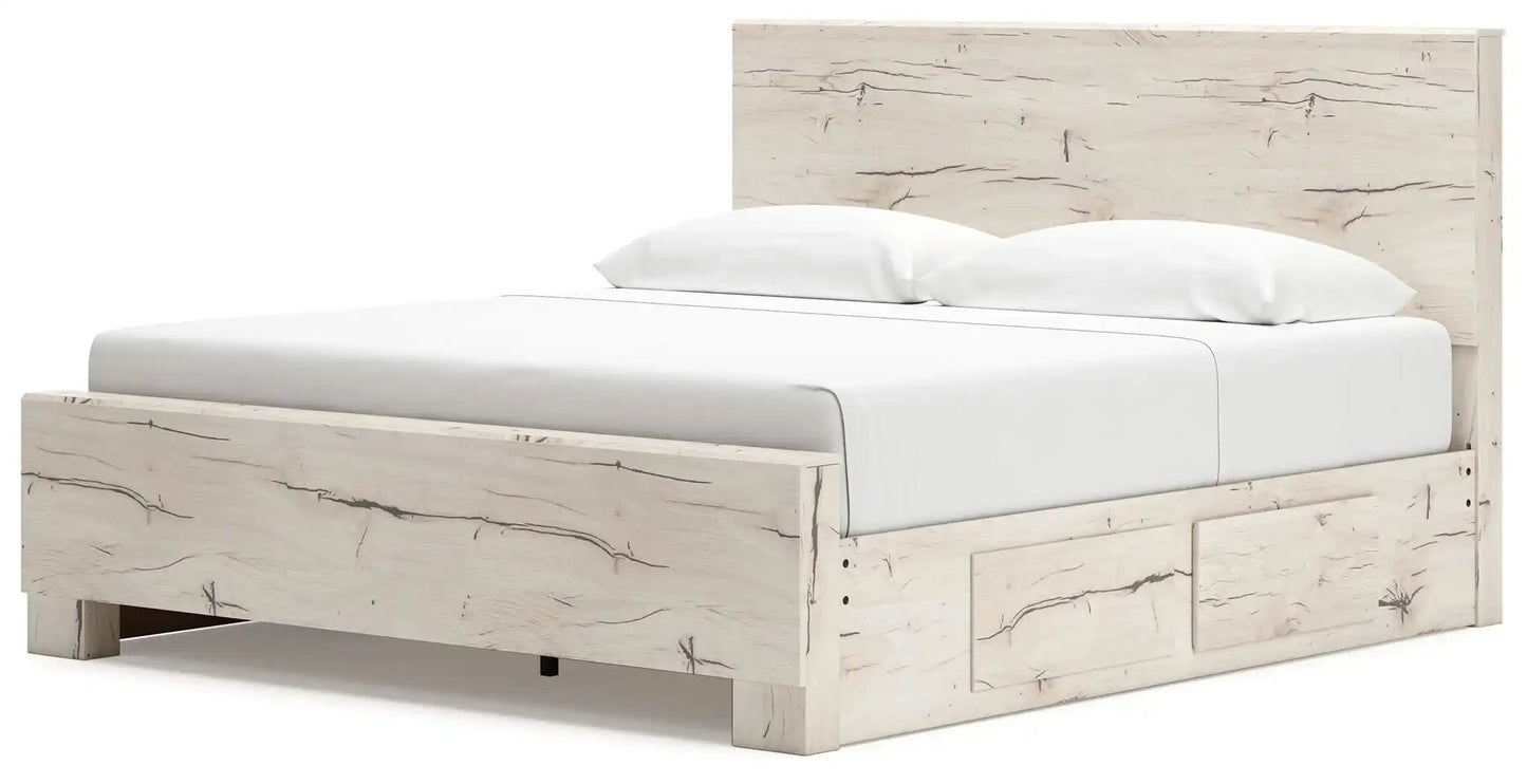 Lawroy - Panel Bed With Storage, Queen, Beige