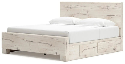 Lawroy - Panel Bed With Storage, Queen, Beige