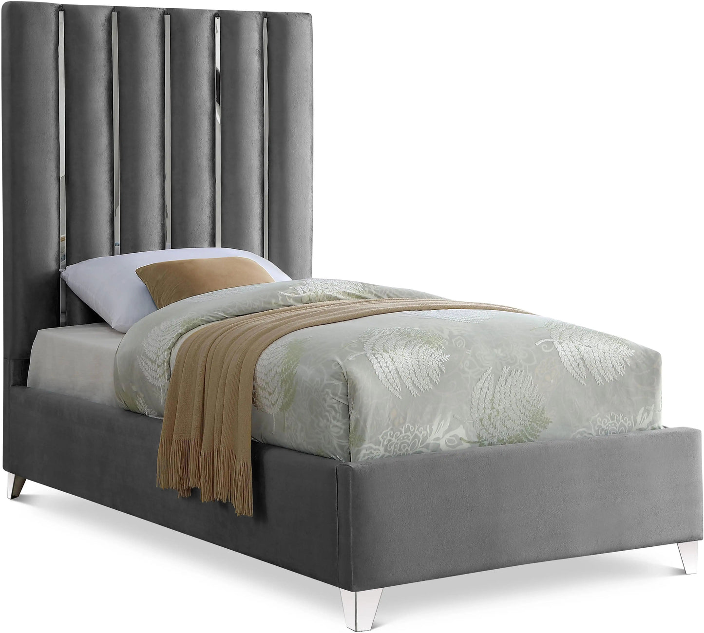 Enzo - Bed, Queen, Dark Gray