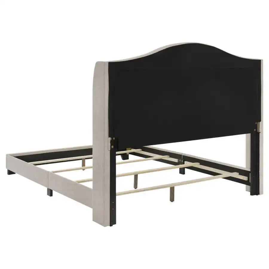 Sonoma - Upholstered Wingback Bed, Full, Dark Gray