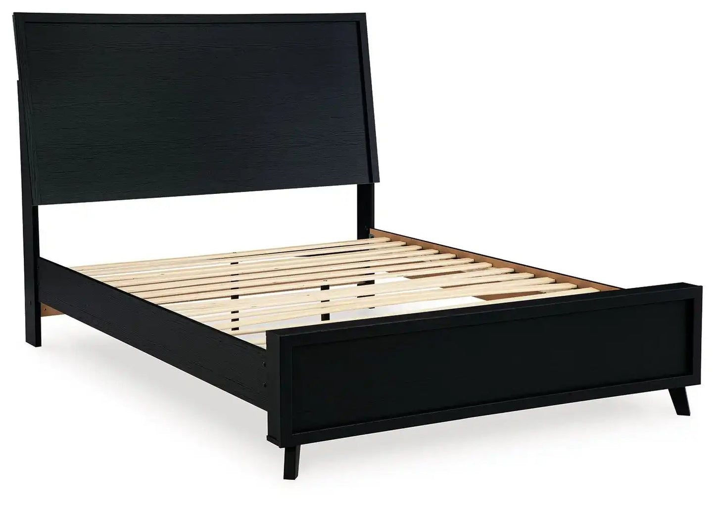 Danziar - Panel Bed, King, Black