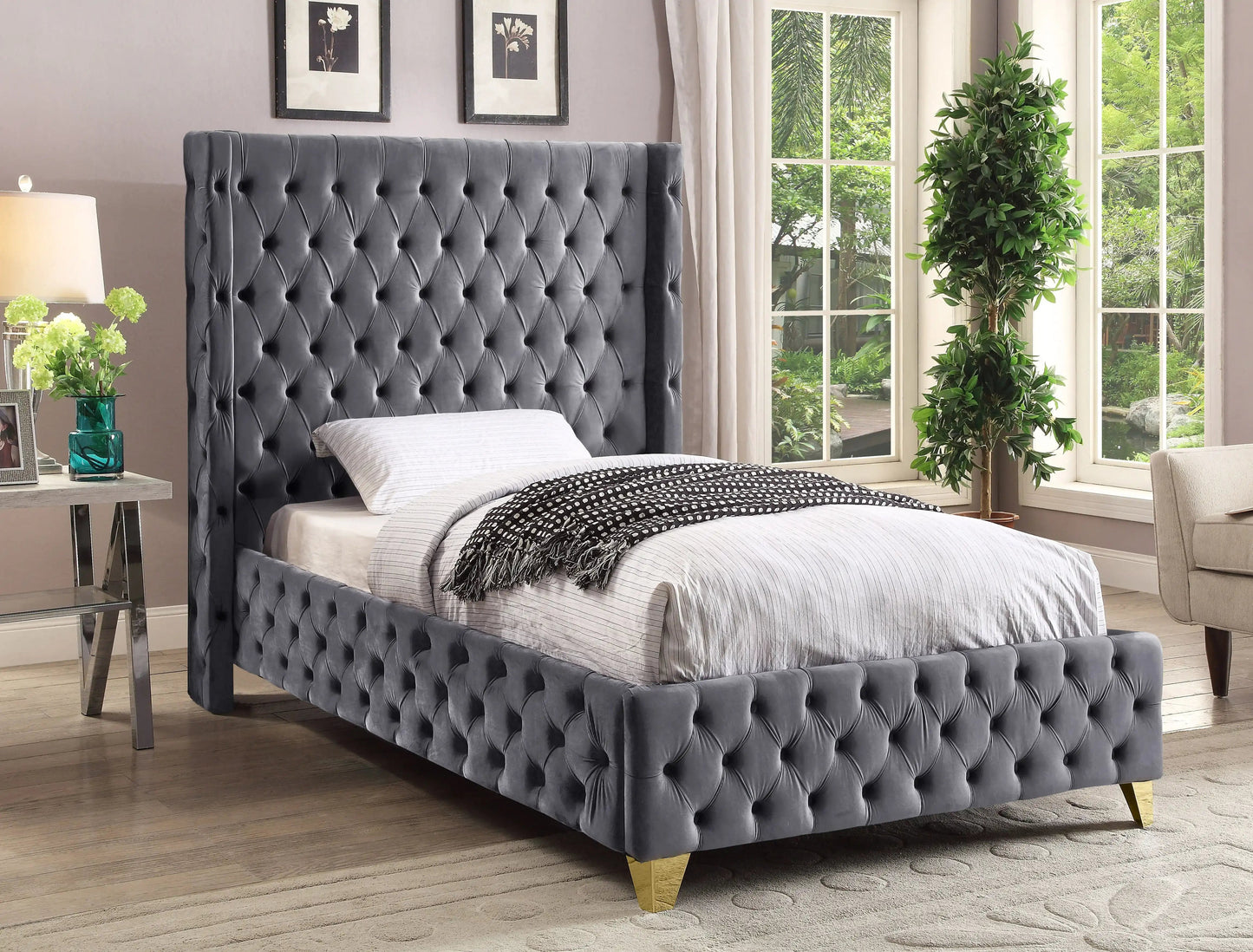 Savan - Bed, Queen, Beige